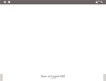 Tablet Screenshot of cygnethill.com
